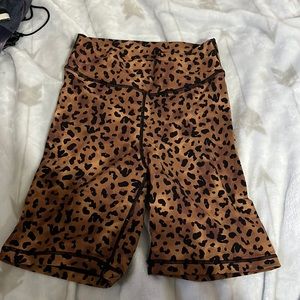 THE UPSIDE biker shorts in cheetah